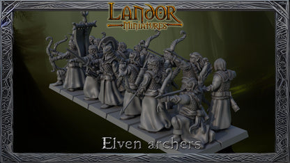 Elven archers, Modular High Elven miniatures by Landor Miniatures! High Elves for Fantasy Wargames