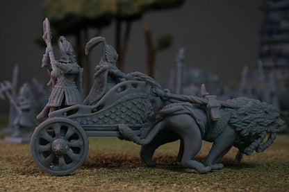 Royal Guard Chariot, Modular High Elven miniatures by Landor Miniatures! High Elves for Fantasy Wargames