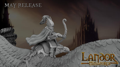 Hero on giant eagle, Modular High Elven miniatures by Landor Miniatures! High Elves for Fantasy Wargames