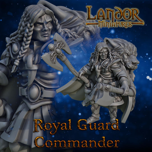 Royal Guard Commander, Modular High Elven miniatures by Landor Miniatures! High Elves for Fantasy Wargames