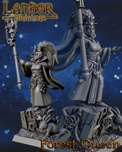 Forest Everqueen, Modular High Elven miniatures by Landor Miniatures! High Elves for Fantasy Wargames