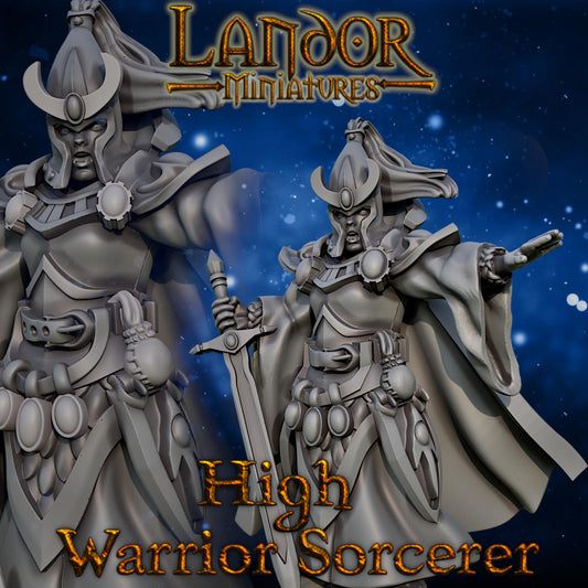 High Elf Sword Sorcerer, Modular High Elven miniatures by Landor Miniatures! High Elves for Fantasy Wargames