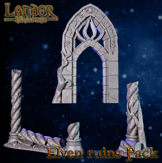 Elven Ruins, Modular High Elven Terrain by Landor Miniatures! High Elves for Fantasy Wargames