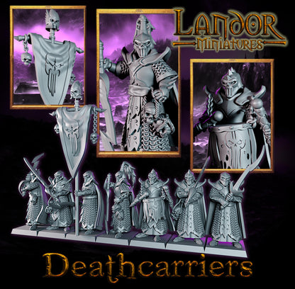 Dark Elf Deathcarriers, Modular Dark Elven miniatures by Landor Miniatures! Dark Elves for Fantasy Wargames