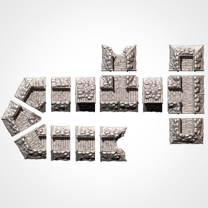 MODULAR TRENCHES WWII Trench Terrain Set, Perfect for Tabletop Wargames