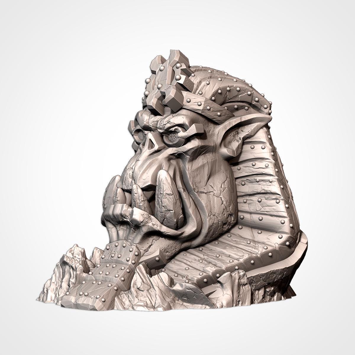 Modular ORCISH MONUMENTS Txarli Factor Terrain Monument Set, Perfect for Tabletop Wargames