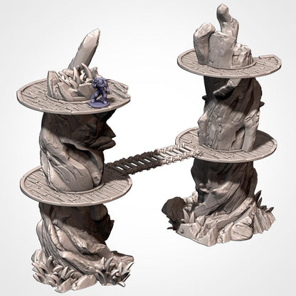 MODULAR GIANT TREES Txarli Factory Forest Hideout Modular Terrain Set, Perfect for Tabletop Wargames