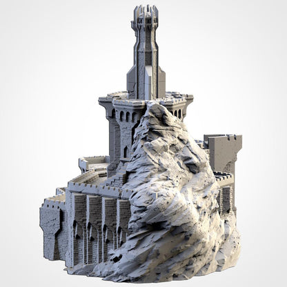 Modular DARK FORTRESS by Txarli Factory Fantasy Terrain Ruined Castle Set, Perfect for Tabletop Wargames