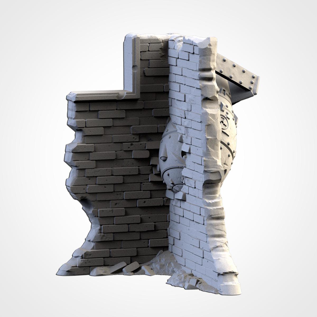 Modular NUCLEAR PLANTS Txarli Factory Sci-Fi Building modular Industrial Set, Perfect for Tabletop Wargames