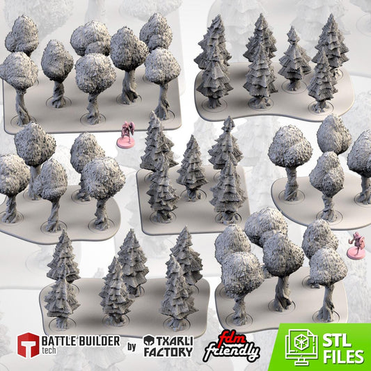 CLASSIC FORESTS Modular Wargaming Forest Terrain by Txarli Factory for Tabletop Wargames