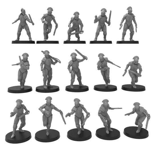 Elven Vipers, monopose Sci-Fi warriors by ThatEvilOne, Grimdark Space elf proxy
