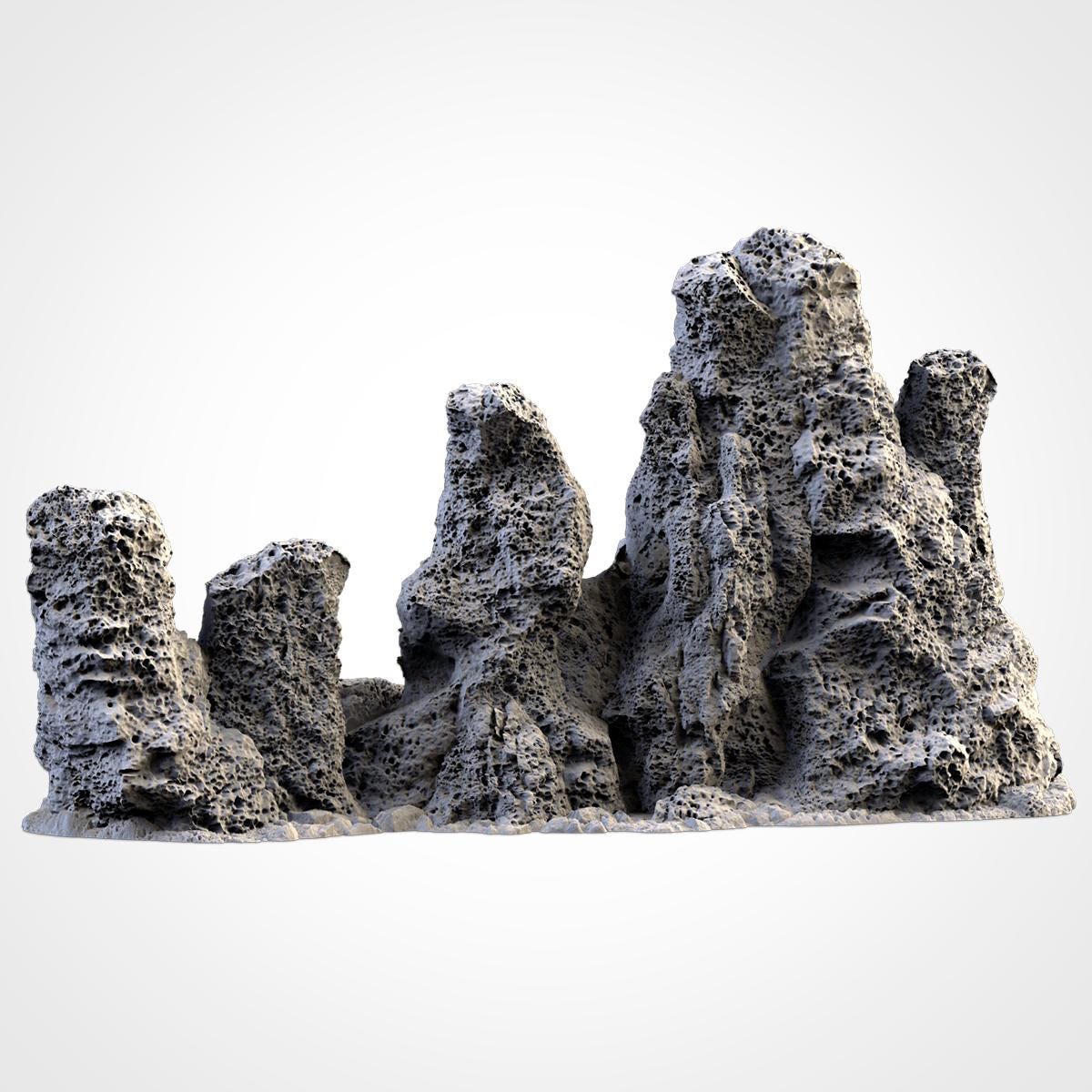 VOLCANIC ROCKS Modular Wargaming Hill Terrain by Txarli Factory for Tabletop Wargames