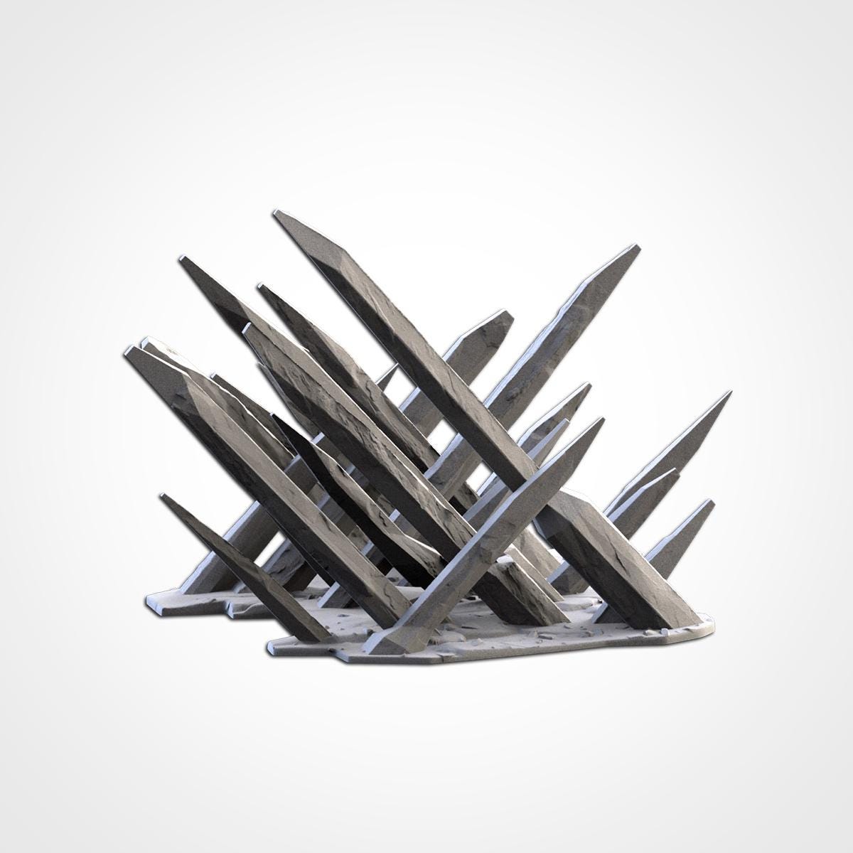 ICE CRYSTAL TERRAIN Modular Wargaming Hill Terrain by Txarli Factory for Tabletop Wargames