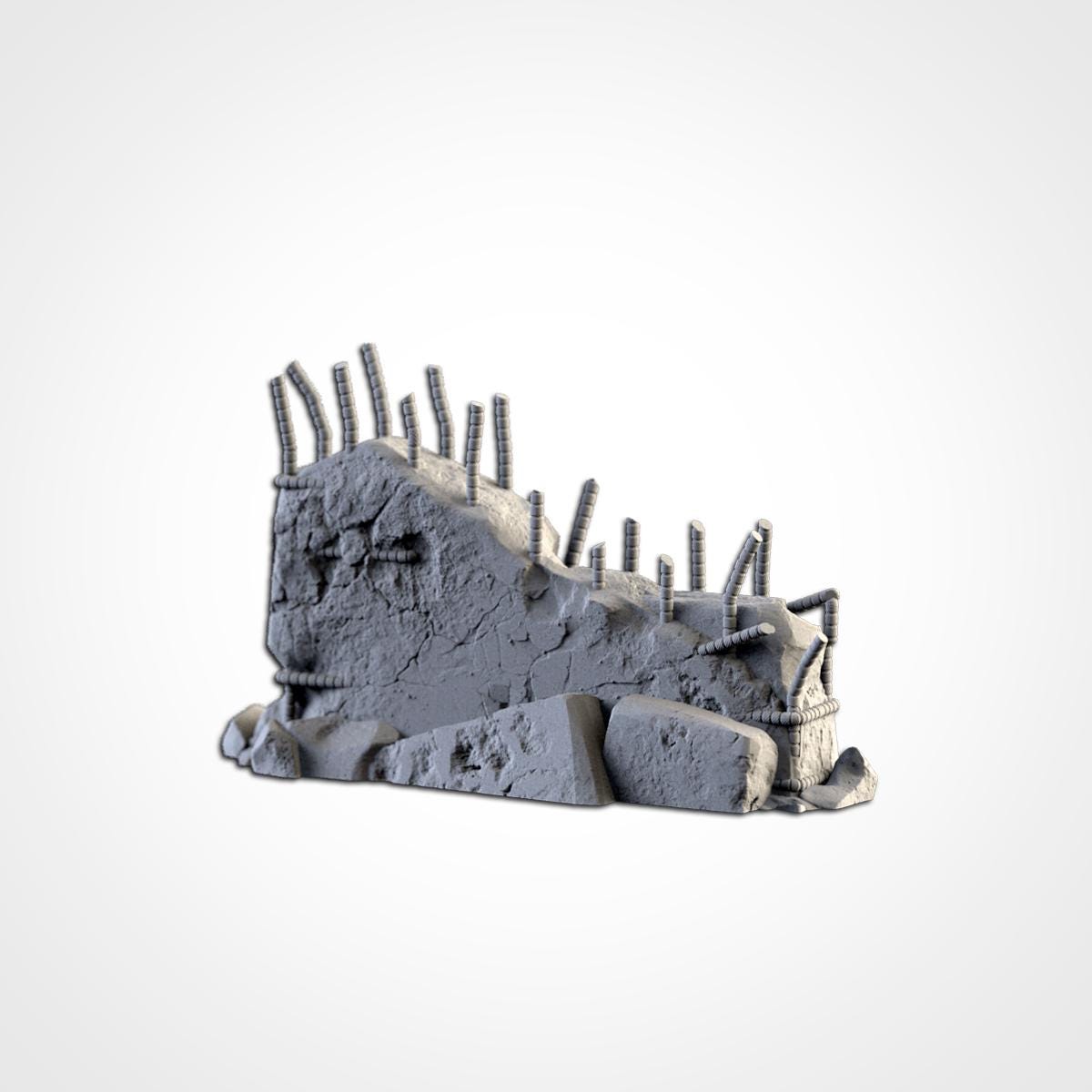 Modular CITY DEBRIS set Txarli Factory Ruined Building Terrain Cityscape Set, Perfect for Tabletop Wargames