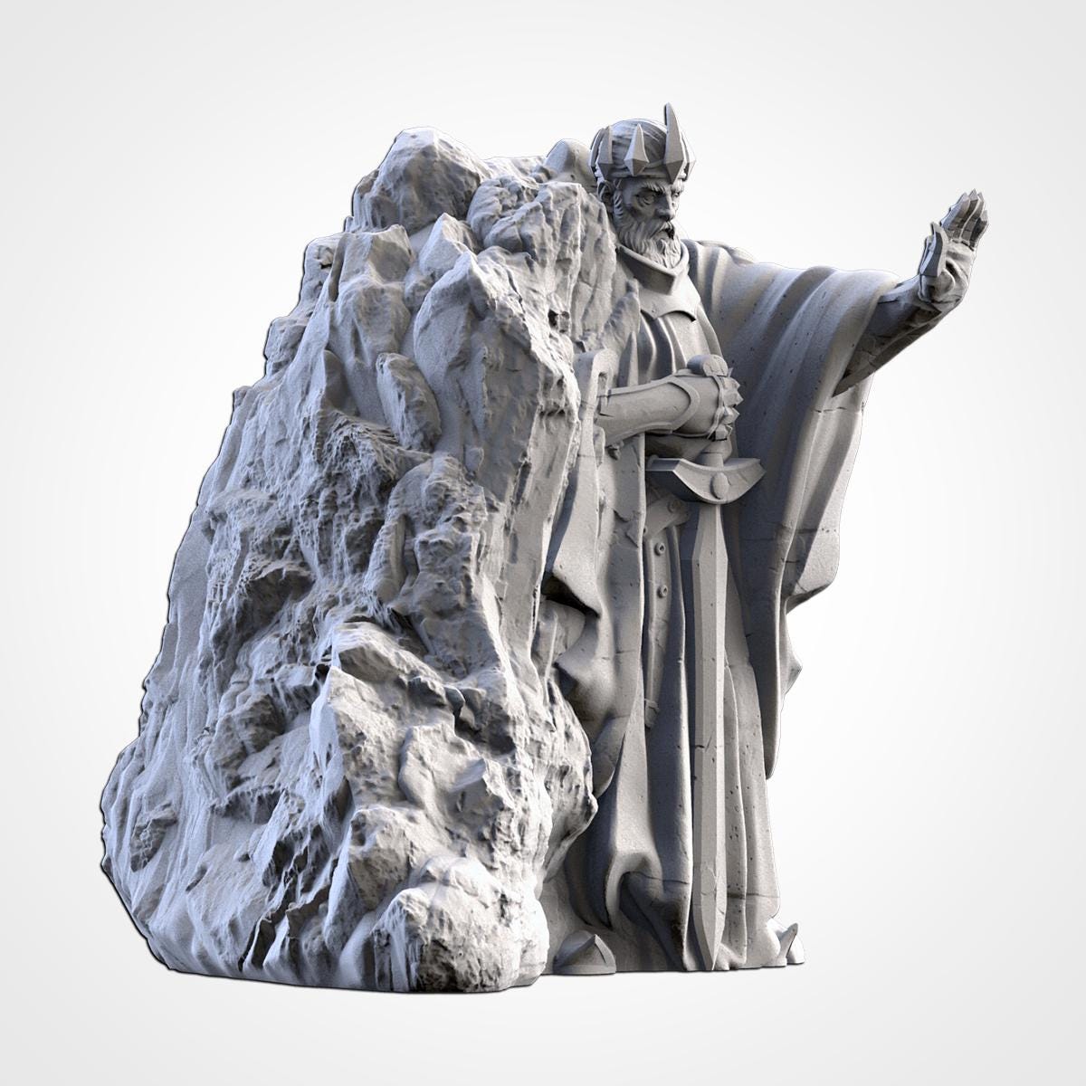 Modular MIDDLE EARTH terrain by Txarli Factory Fantasy Terrain Ruined Statues Set, Perfect for Tabletop Wargames