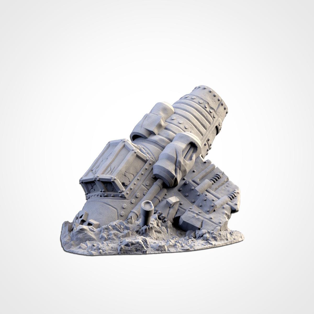 Modular CRASHED PLANES Txarli Factory Sci-Fi modular Wreckage Set, Perfect for Tabletop Wargames