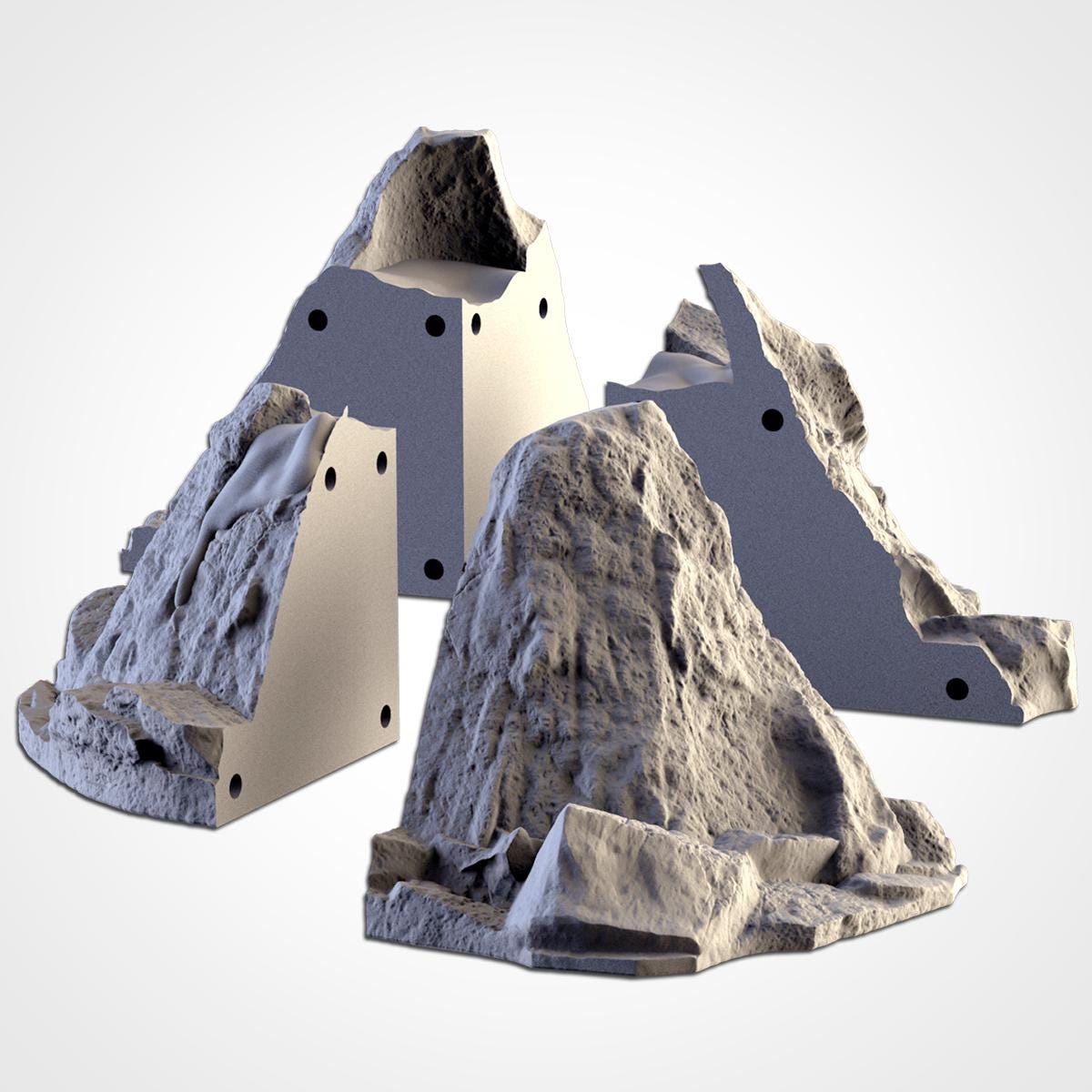 VOLCANIC TERRAIN Modular Wargaming Scatter Terrain by Txarli Factory for Tabletop Wargames
