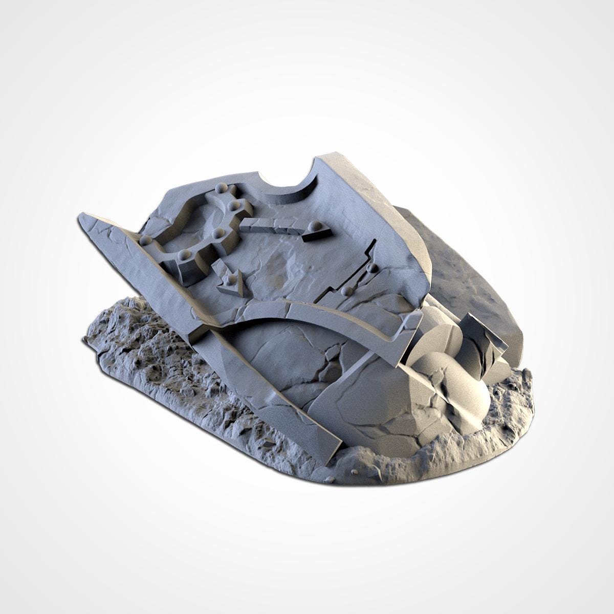 Modular DESTROYED TITAN Txarli Factory Sci-Fi modular Wreckage Set, Perfect for Tabletop Wargames