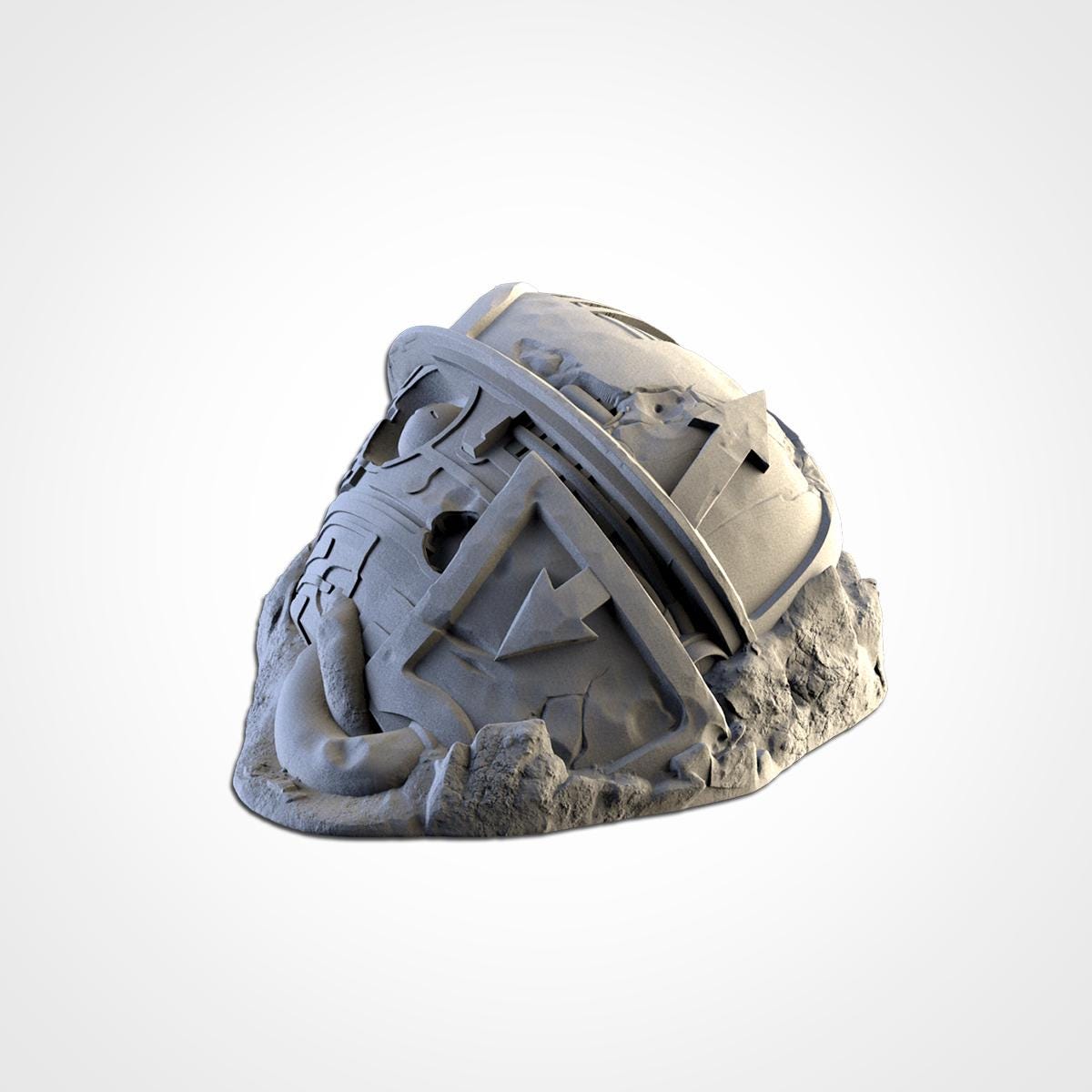 Modular DESTROYED TITAN Txarli Factory Sci-Fi modular Wreckage Set, Perfect for Tabletop Wargames