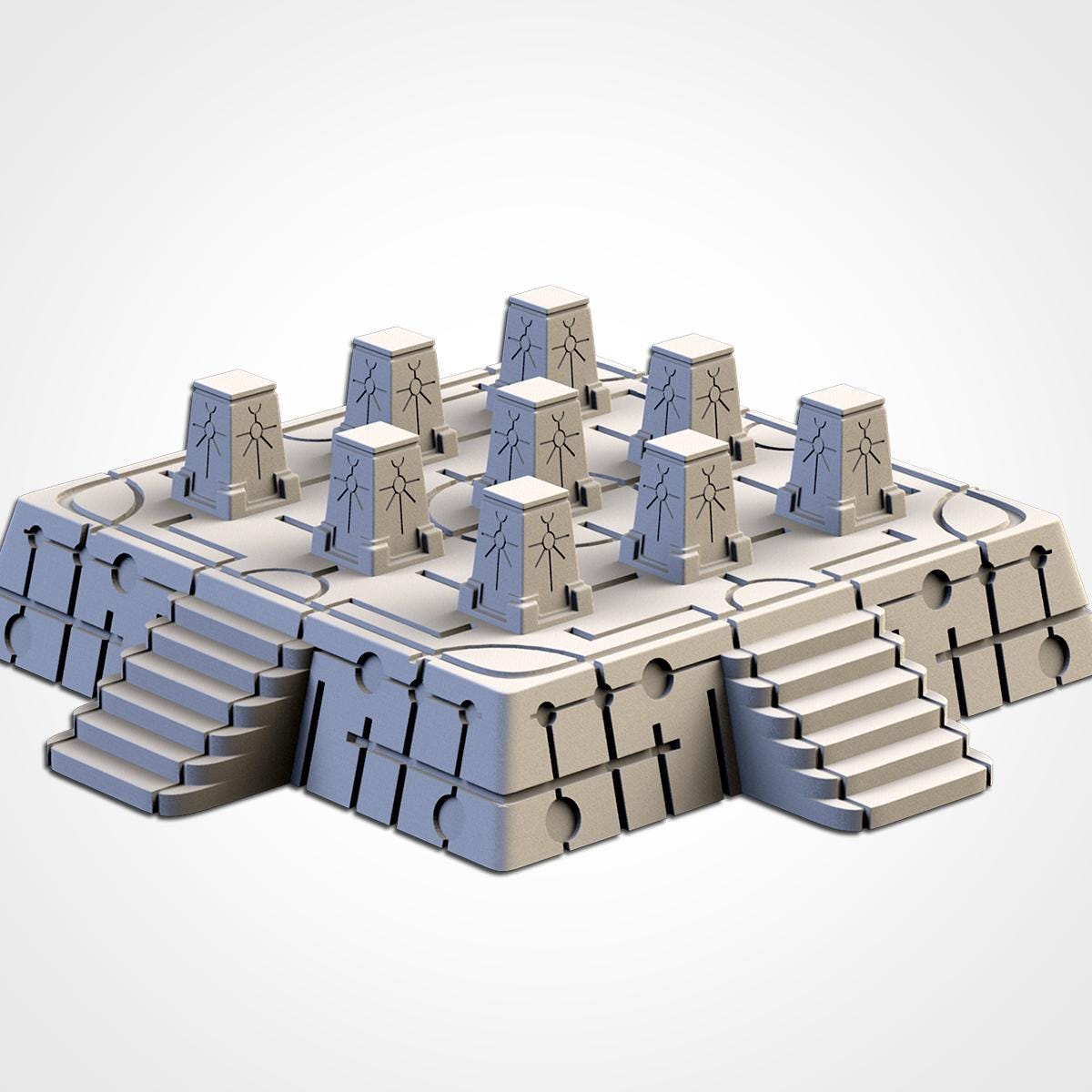XENO PYRAMIDS Modular Wargaming Sci-Fi World Terrain by Txarli Factory for Tabletop Wargames