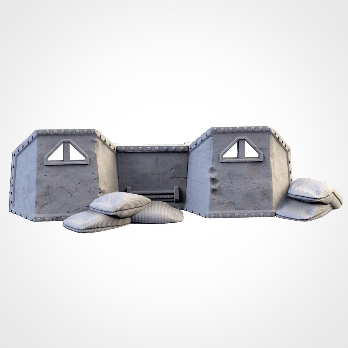 Modular PROVISIONS & CONTAINERS set Txarli Factory Ruined Scatter Terrain Set, Perfect for Tabletop Wargames