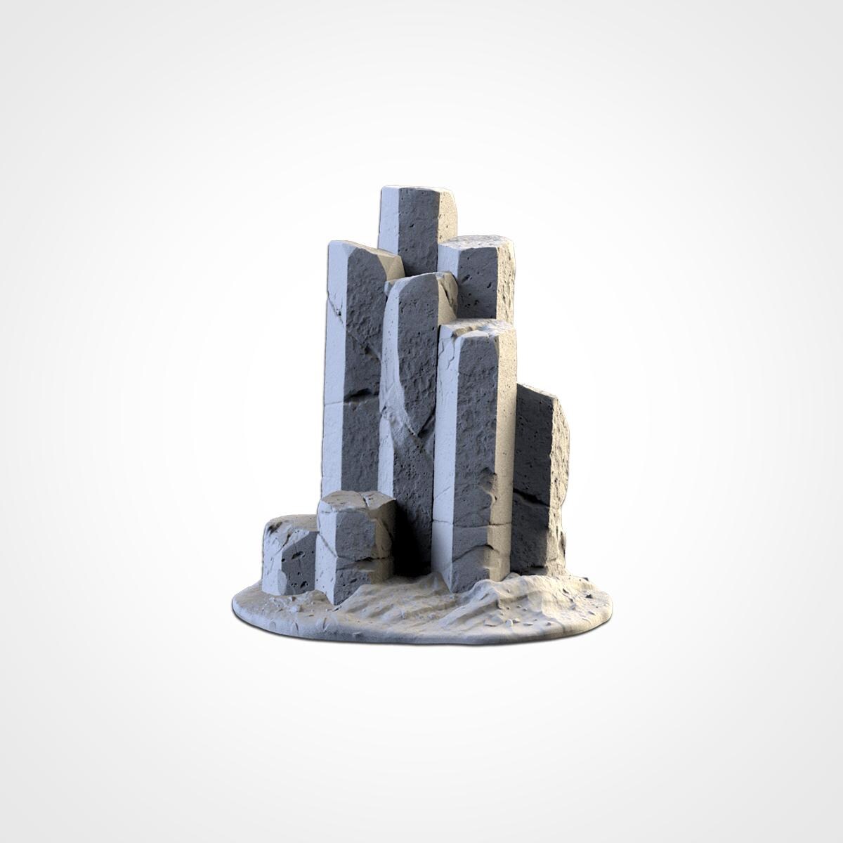 BASALTIC TERRAIN Modular Wargaming Scatter Terrain by Txarli Factory for Tabletop Wargames