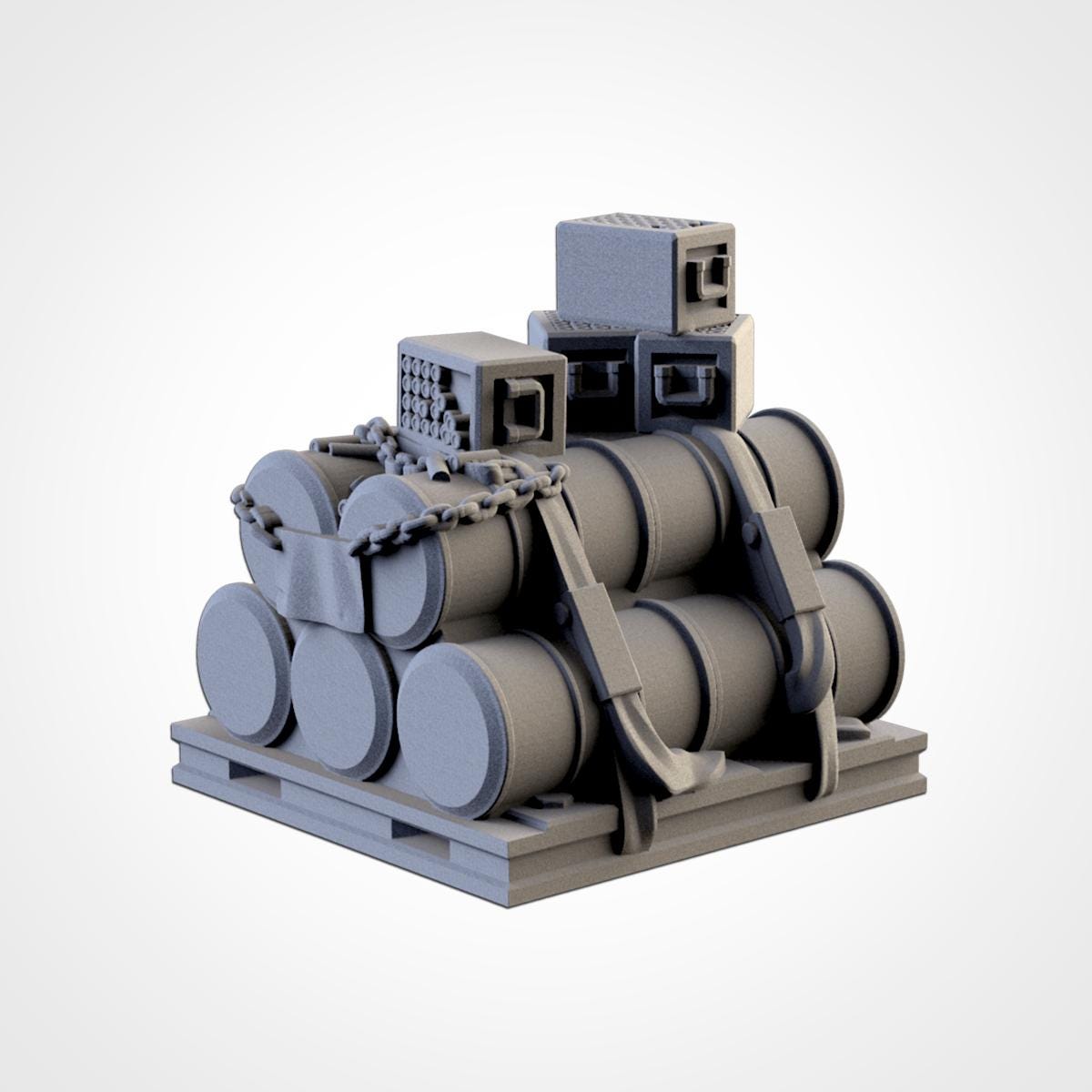 Modular SUPPLIES PACK set Txarli Factory Ruined Scatter Terrain Set, Perfect for Tabletop Wargames