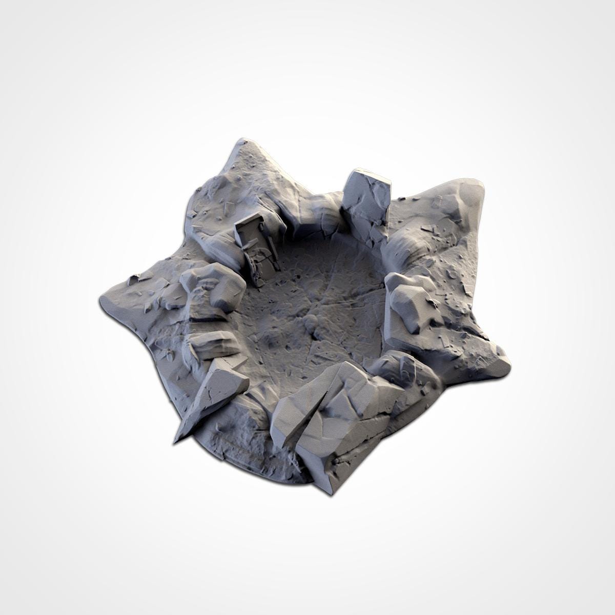 Modular BOMB CRATERS Txarli Factory Sci-Fi modular Wreckage Set, Perfect for Tabletop Wargames