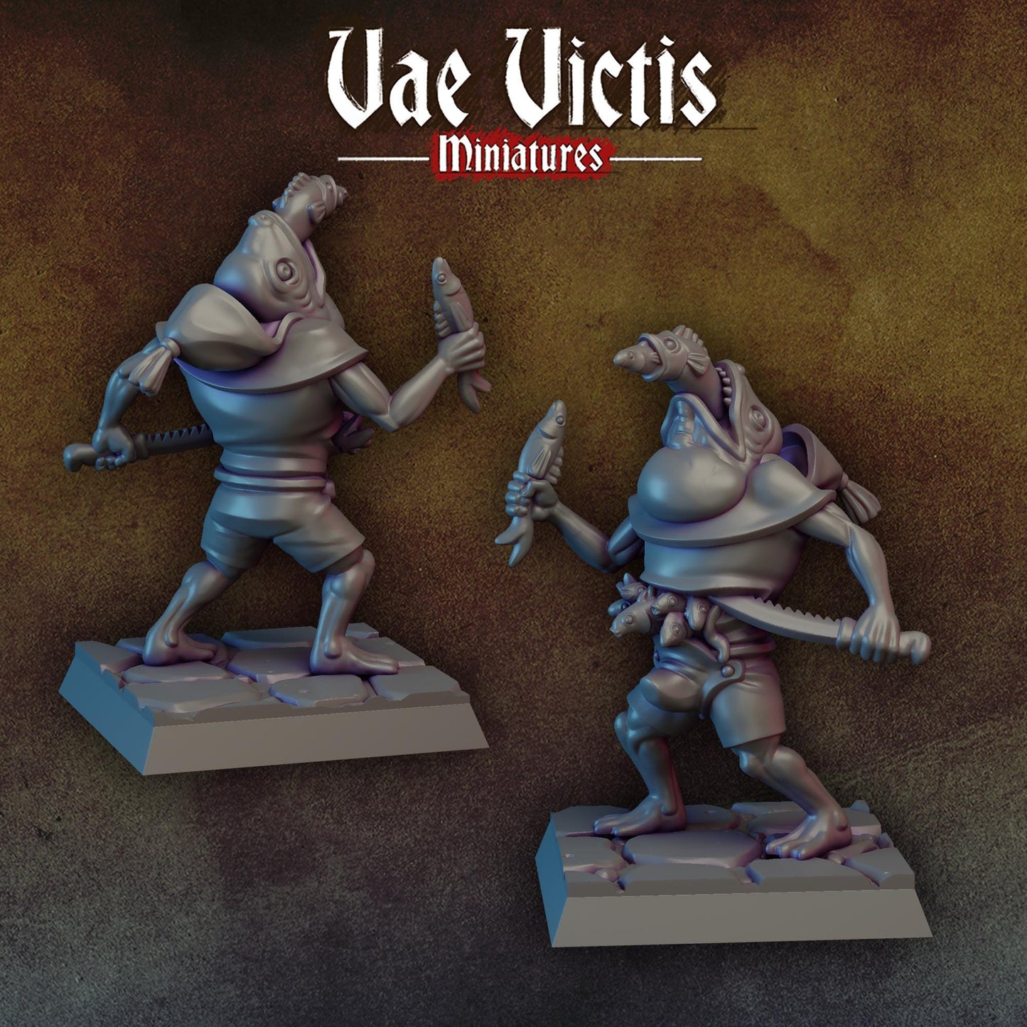 Monopose Mercenaries and Fishfolk, NOVEMBER 2024 RELEASE, Mercenary Miniatures by Vae Victis, perfect for Fantasy Wargames and Tabletop RPGs