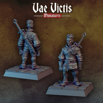Monopose Mercenaries and Fishfolk, NOVEMBER 2024 RELEASE, Mercenary Miniatures by Vae Victis, perfect for Fantasy Wargames and Tabletop RPGs