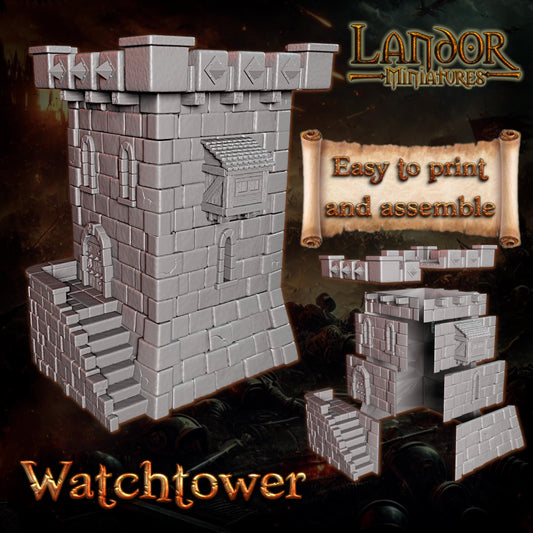 Imperial Watchtower, Modular Empire miniatures by Landor Miniatures! Empire for Fantasy Wargames