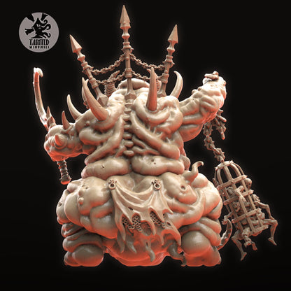 Great Decay Daemonic Lord, Chaotic Daemonic Monopose Miniatures Sculpted by Tainted Windmill for Wargames set in the Grimdark Future