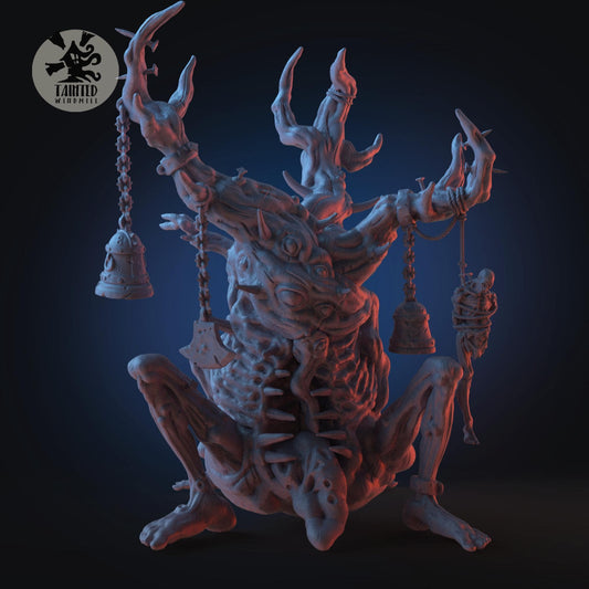 Evil Walking Tree, Chaotic Daemonic Monopose Miniatures Sculpted by Tainted Windmill for Wargames set in the Grimdark Future