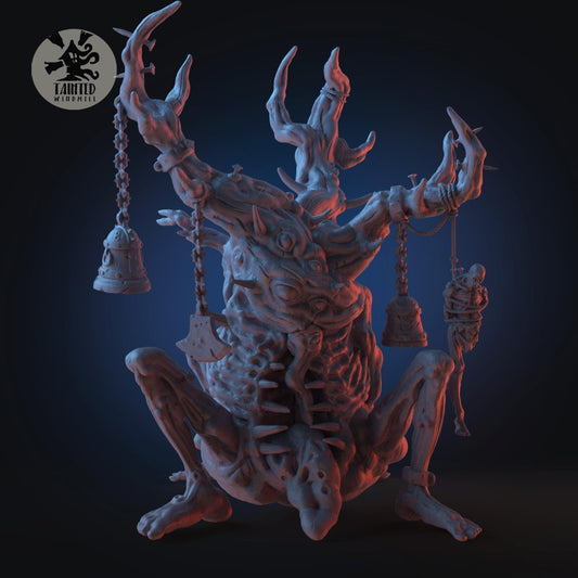 Evil Walking Tree, Chaotic Daemonic Monopose Miniatures Sculpted by Tainted Windmill for Wargames set in the Grimdark Future