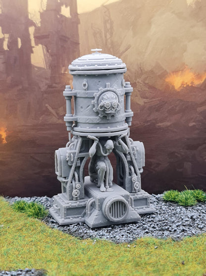 Small Industrial Tank, Imperial Industrial Terrain Features Sculpted by Tainted Windmill for Wargames set in the Grimdark Future