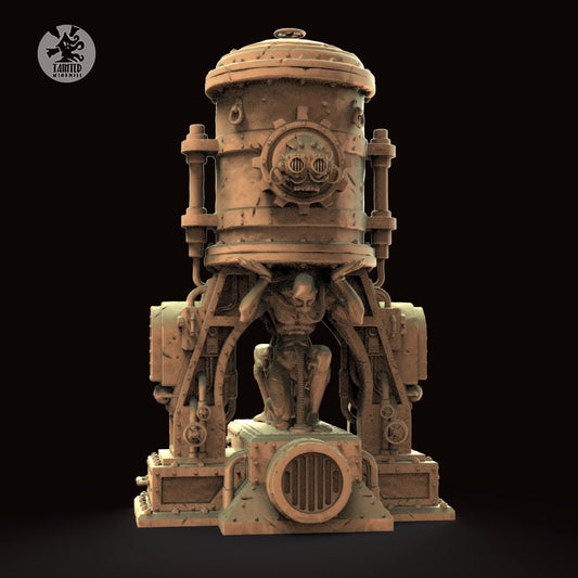 Small Industrial Tank, Imperial Industrial Terrain Features Sculpted by Tainted Windmill for Wargames set in the Grimdark Future