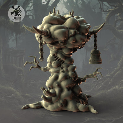 Plague Tree , Chaotic Plagued Terrain Sculpted by Tainted Windmill for Wargames set in the Grimdark Future