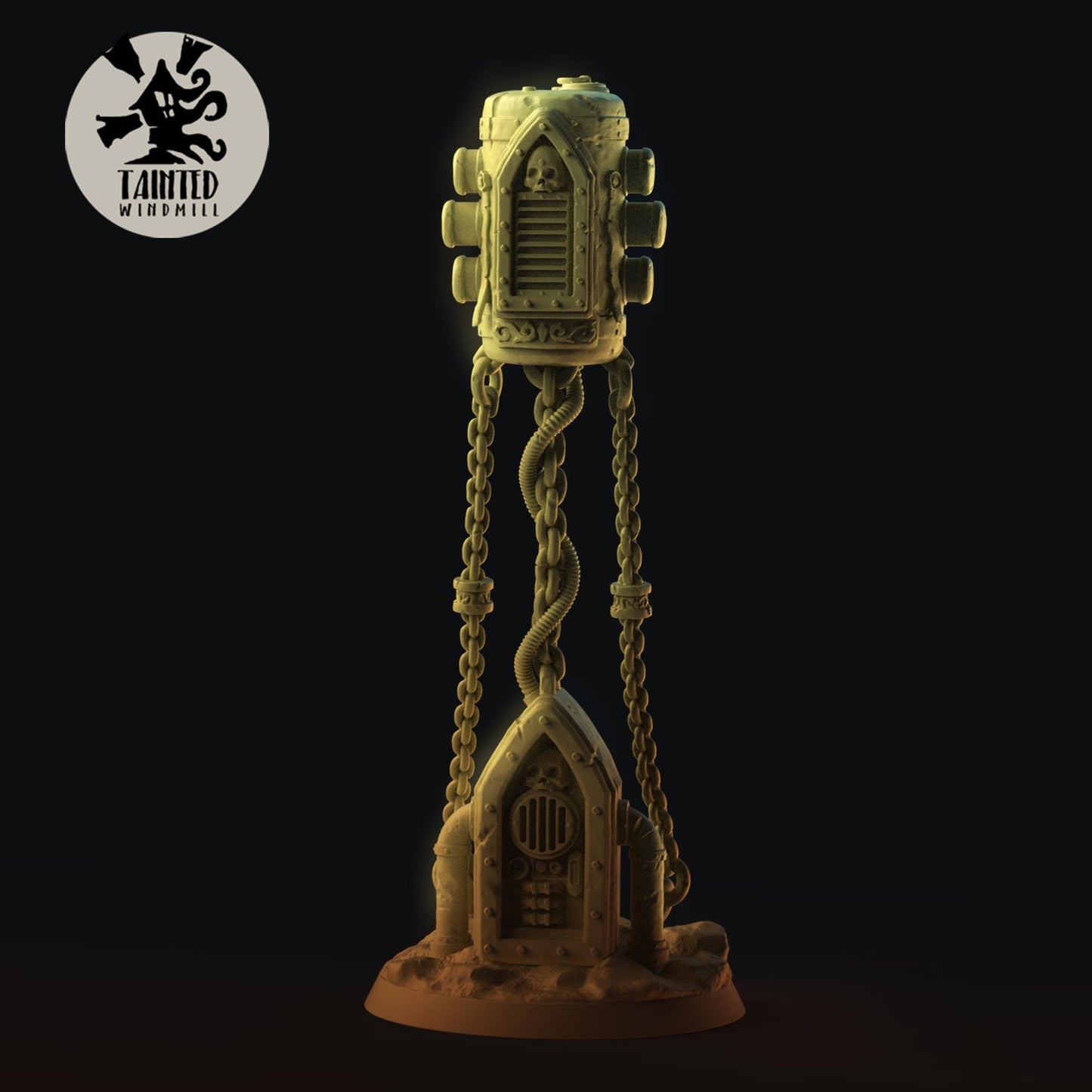 Desert Village Terrain Set, Chaotic Plagued Terrain Sculpted by Tainted Windmill for Wargames set in the Grimdark Future