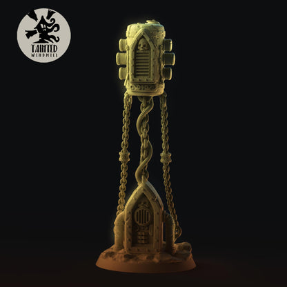 Desert Village Terrain Set, Chaotic Plagued Terrain Sculpted by Tainted Windmill for Wargames set in the Grimdark Future