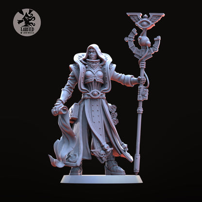 Star Navigator, Imperial Heroic Agents Sculpted by Tainted Windmill for Wargames set in the Grimdark Future