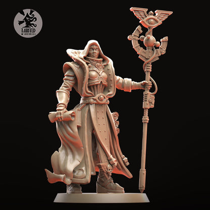 Star Navigator, Imperial Heroic Agents Sculpted by Tainted Windmill for Wargames set in the Grimdark Future