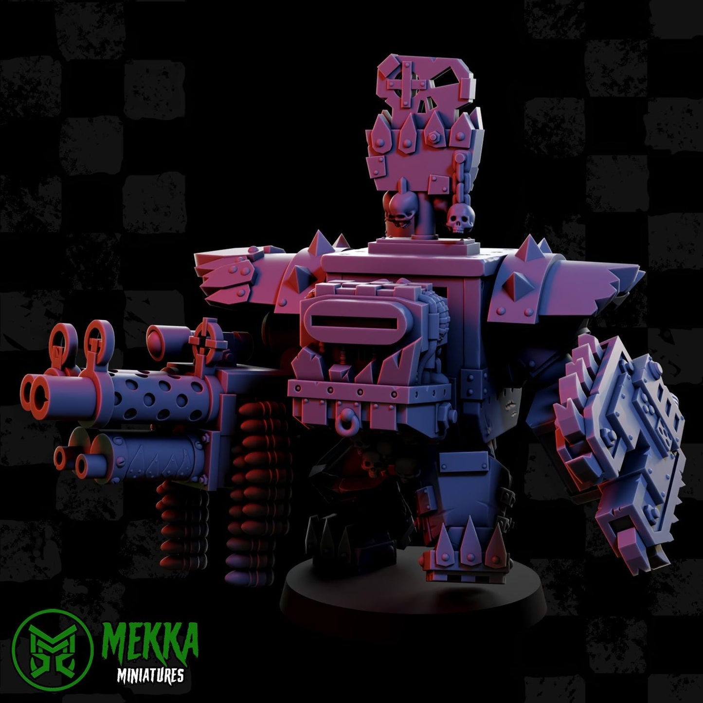 Armoured Orks Set 2, Space-Faring Orkish Menace Sculpted by Mekka Miniatures, Grimdark Compatible, Scaled for Sci-Fi Miniature Wargames