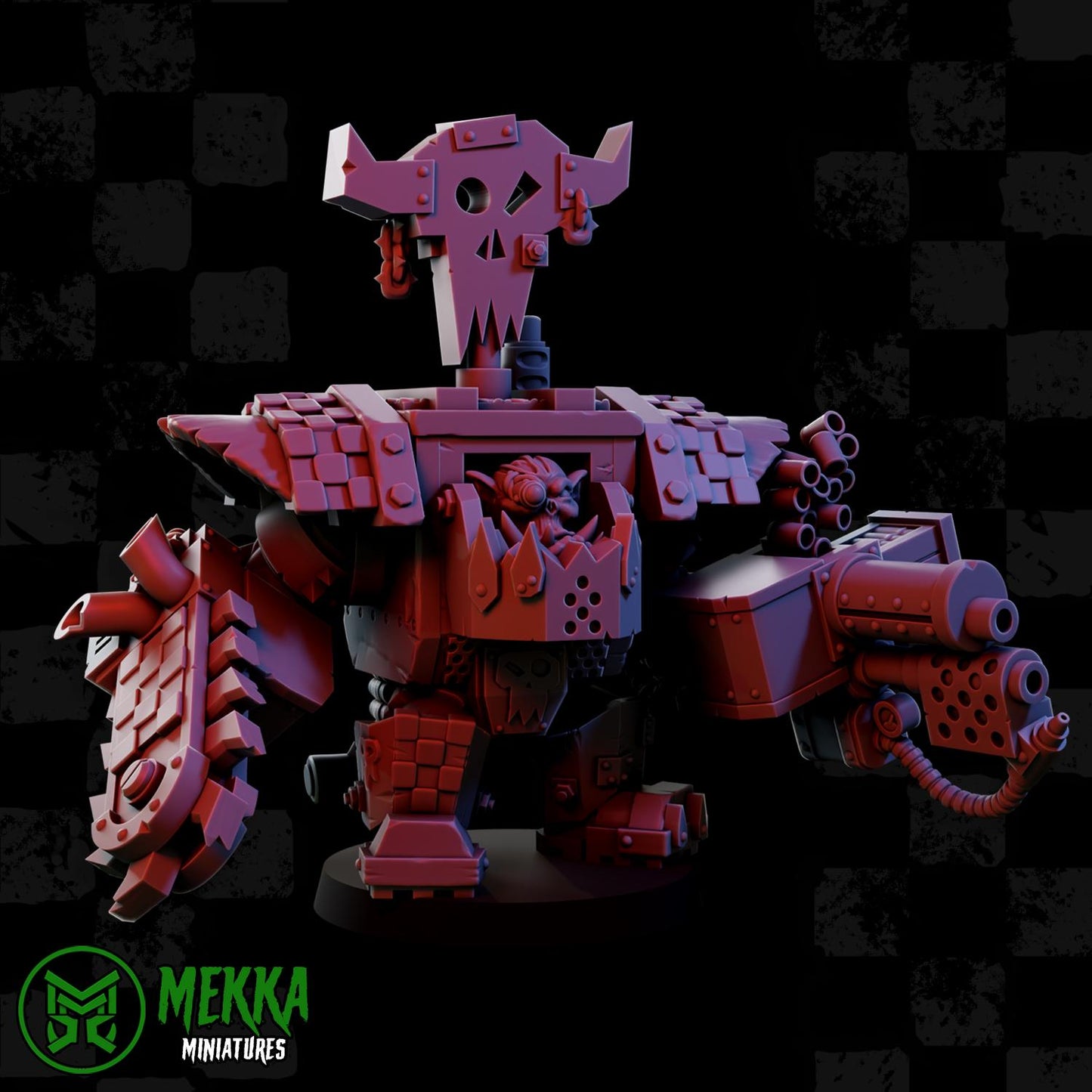 Armoured Orks Set 2, Space-Faring Orkish Menace Sculpted by Mekka Miniatures, Grimdark Compatible, Scaled for Sci-Fi Miniature Wargames