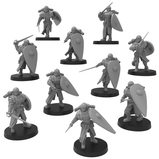 Vestal Crusaders, Vestal Priestesses, monopose Sci-Fi warriors by ThatEvilOne, Sci-Fi Wargames Sisters Proxy, Grimdark Compatible