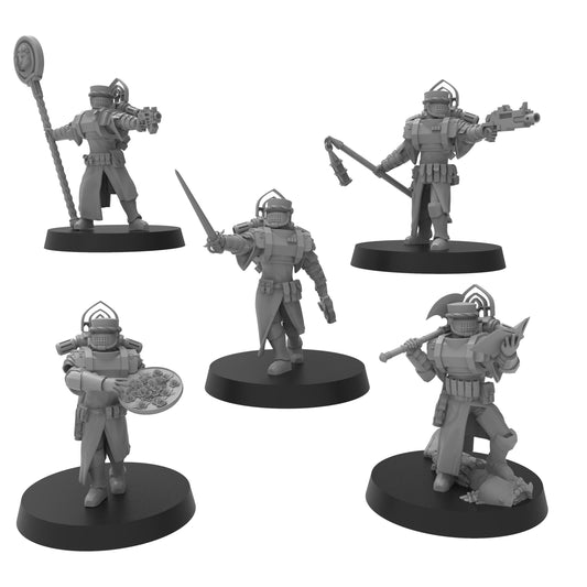 Vestal Priestess Character Pack, Vestal Priestesses, monopose Sci-Fi warriors by ThatEvilOne, Sci-Fi Wargames Sisters Proxy