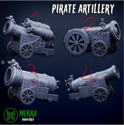 Pirate Artillery, Space-Faring Orkish Menace Sculpted by Mekka Miniatures, Grimdark Compatible, Scaled for Sci-Fi Miniature Wargames