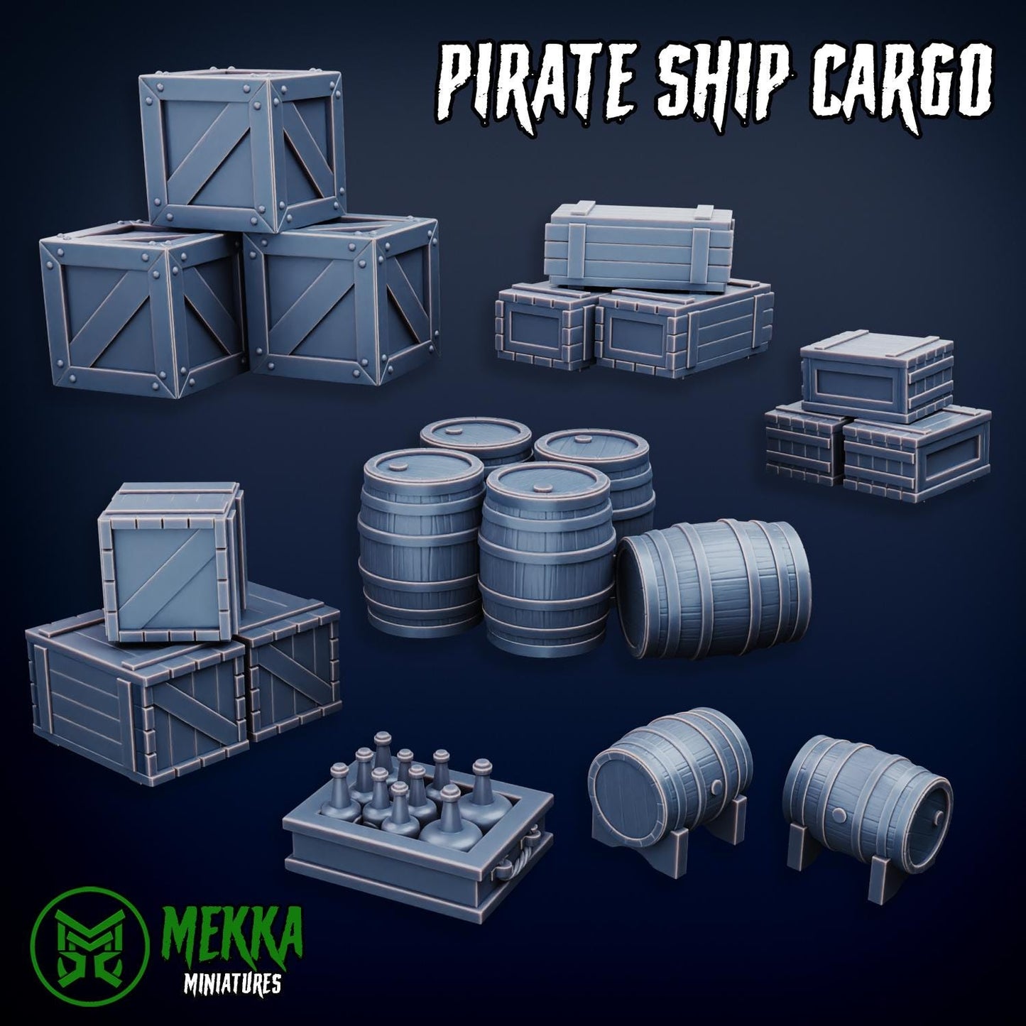 Orc Pirate Ship, Space-Faring Orkish Menace Sculpted by Mekka Miniatures, Grimdark Compatible, Scaled for Sci-Fi Miniature Wargames