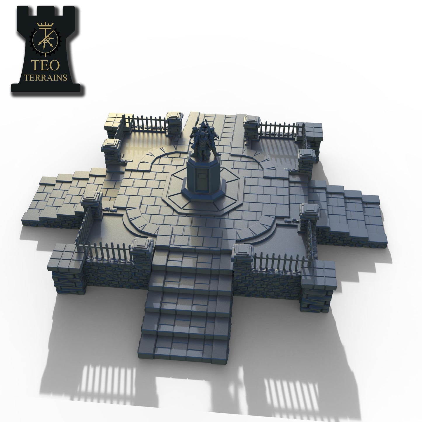 TEO Terrains - Town Plaza, multipart modular Sci-Fi or Fantasy terrain by ThatEvilOne