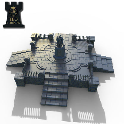 TEO Terrains - Town Plaza, multipart modular Sci-Fi or Fantasy terrain by ThatEvilOne