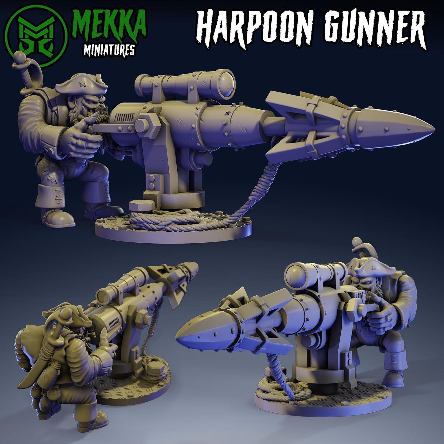 Da Killer Ship, Space-Faring Orkish Menace Sculpted by Mekka Miniatures, Grimdark Compatible, Scaled for Sci-Fi Miniature Wargames